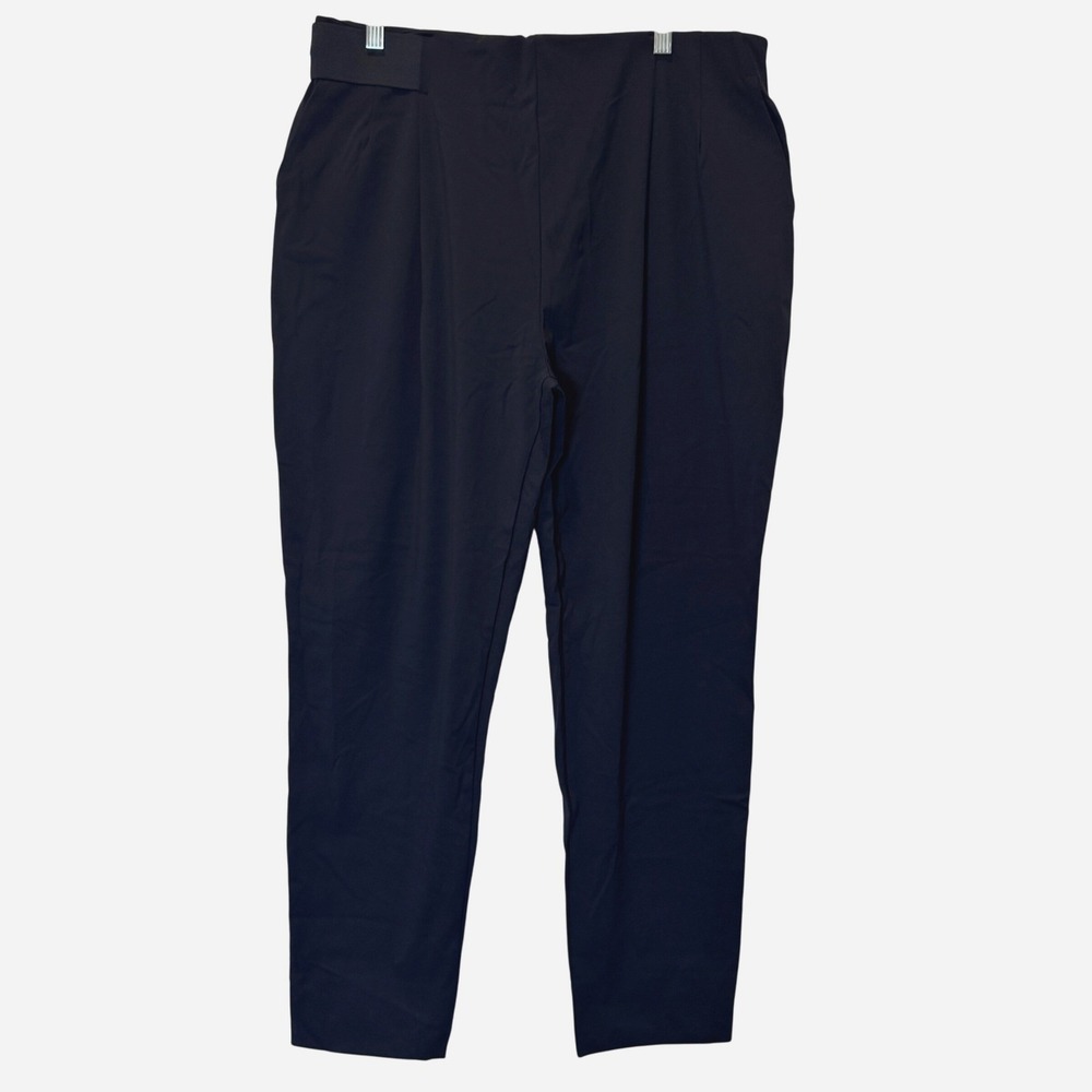 Aday Turn It Up Black Pants XL Office Career Travel Minimalist Versatile Clean